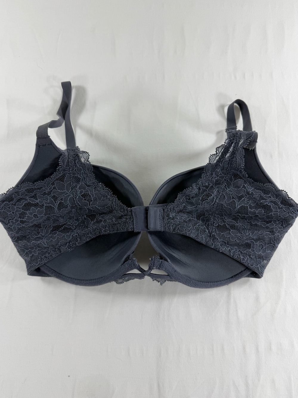 Victoria’s Secret Very Sexy Padded Demi Bra 32DD‎ Gray Lace - Picture 2 of 5